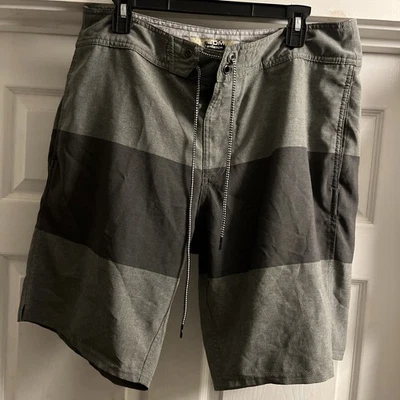 Volcom 4 Way Stretch Board Shorts Men’s 34 Swim Trunks Two Tone Vtg Y2K Gray - Image 1 of 4