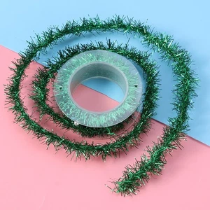 4 Pcs Metallic Christmas Thin Tinsel Garlands 3 Decoration - Picture 1 of 12