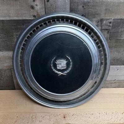 凯迪拉克 Eldorado 车轮盖轮毂盖黑色 1976 1977 1974 1975 76 77 78 74 — 第 1/4 张图片