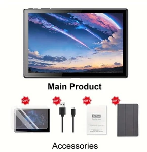 Android tibuta A40 SmartPad 10.1 Inc 6GB Ram 64GB Rom 5MP-8MP Dual Camera WiFi - Picture 1 of 7