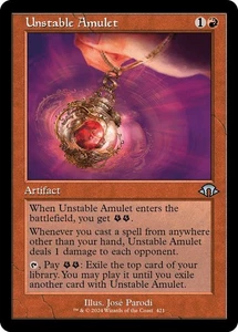 Unstable Amulet (Retro Frame) 421 LP Normal Modern Horizons 3 MTG EN - Picture 1 of 1