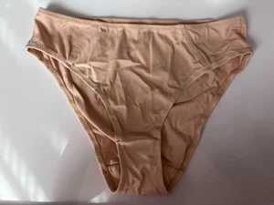 Bragas calzoncillos de control de nailon vintage Victoria's Secret nude talla L/7 - Imagen 1 de 5