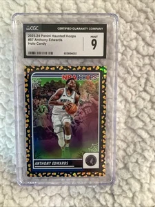 ANTHONY EDWARDS  2023-24 Panini Haunted Hoops #87 Holo Candy Corn  CGC 9  MINT - Picture 1 of 2