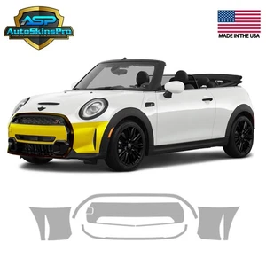 Precut Paint Protection Film for 2022-2024 Mini Cooper Convertible Front Bumper - Picture 1 of 6