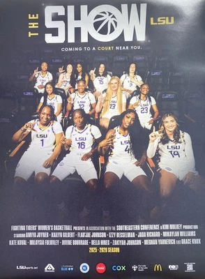 (Two) 2025-2026 LSU Woman’s Basketball Promo Posters. THE SHOW. 18 in X 24 in.🐯 - Image 1 of 4