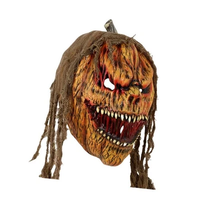 Máscara facial de calabaza de Halloween Prendas para la cabeza Cubierta para la cabeza para espectáculos escénicos Festival Foto 1 de 4