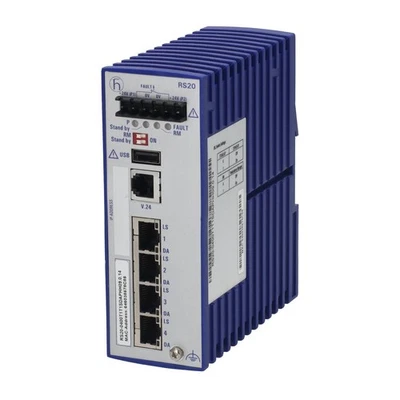 Hirschmann Managed Fast Ethernet Switch RS20-0400T1T1SDAP (943 434-008) - Image 1 of 4
