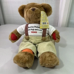 Vintage Russ Rufus Beating Diabetes Shirt Plush Bear 14” Juveniles Diabetes - Picture 1 of 21