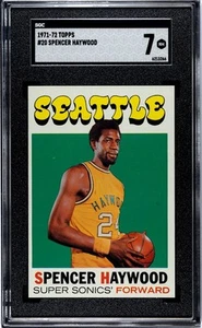 1971-72 Topps 20 Spencer Haywood RC SGC 8 NM-MT - Picture 1 of 2