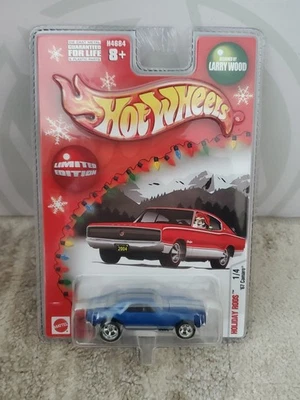 Camaro Hot Wheels 2004 Holiday Rods #1/4 1967 '67 en azul Real Riders Foto 1 de 4
