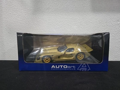 RARE AUTOART 1/18 SCALE PERFORMANCE PANOZ ESPERENTE GTR-1 GOLD MODEL CAR  MIB  - Image 1 of 4