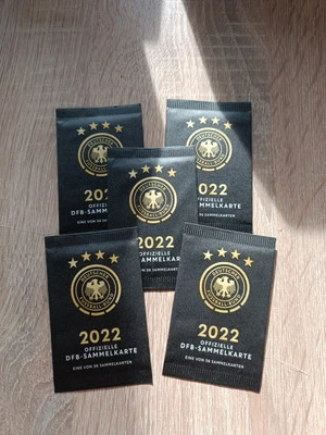 10 bags Rewe DFB trading cards football World Cup 2022 (new & original packaging)