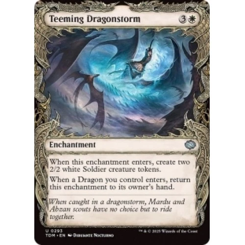 Teeming Dragonstorm (showcase) X4 M/NM Magic MTG Tarkir: Dragonstorm - Image 1 of 1