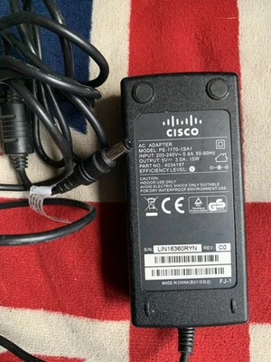 Cisco PE-1170-1SA1 AC Power Adapter Black 5V 3A 15W for V Box HD 4585 Box+ Cable - Image 1 of 4