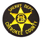 Cherokee County Georga Ga Sheriff Police Patch State Seal Columns 3.5? ~