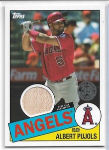 2022 TOPPS 1985 35th ANNIVERSARY RELIC Albert Pujols #85R-AP Los Angeles Angels