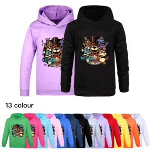 Kids Five Nights at Freddy's Hoodie Hooded Top T-Shirt Tops School Xmas Gift - Picture 1 of 22