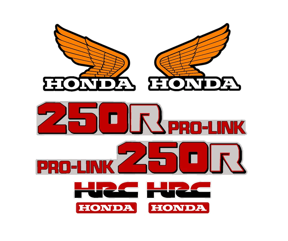 Juego de calcomanías para motocicleta Honda CR250 1984, cubiertas, guardabarros y basculante CR 250 Foto 1 de 1
