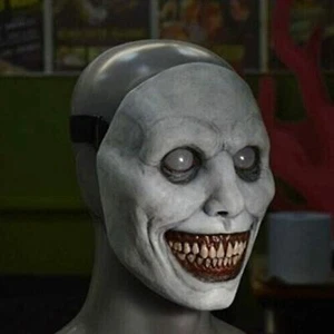 Gruselige Halloween Maske lächelnder Dämon Horror Cosplay Kostüm Halloween Clown Grusel - Bild 1 von 5