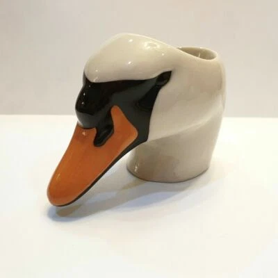 Ceramic Vase Pot Swan Head Figurine Plant Succulent Planter Flower Decor Home - image 1 of 4