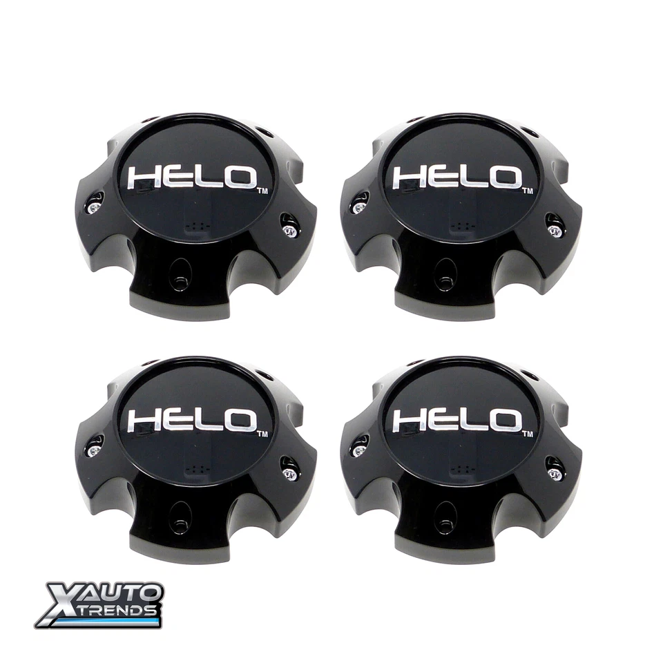 4 x Tapa central de rueda Helo 42 mm de altura - negro brillante 1079L145AHE1GB-H42 Foto 1 de 1