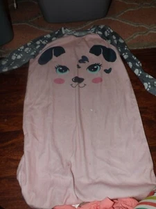 EUC soft PINK white & gray Wonder Nation Girls Night Gown w Panda size XL 14/16 - Picture 1 of 1