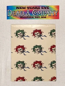 Grateful Dead Memorabilia Sticker Wrapping Paper - Picture 1 of 1