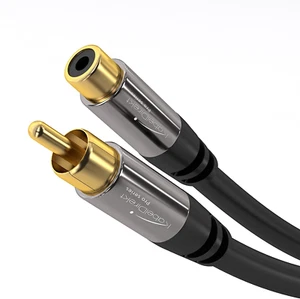 KabelDirekt 1m RCA Extension Cable Mono Audio Video Cable, 1 RCA Female to 1 RCA - Picture 1 of 12