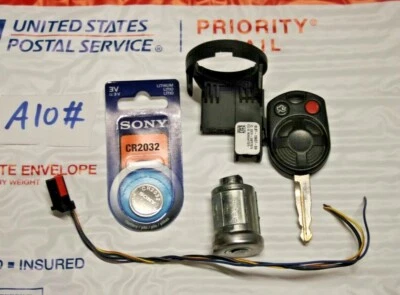 Cilindro de encendido 8L8T-15607-BA Ford/Lincoln + transceptor antirrobo Pats OEM Foto 1 de 4