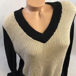 NWT Philosophy Sweater Women’s Medium Cotton Flowing Open Back Peak A Boo - Picture 1 of 12
