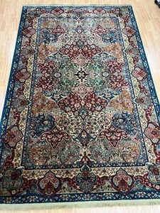 5'10" x 9'1" Karastan Bakh tiari Design Oriental Rug - Full Pile - Made in USA - Picture 1 of 11
