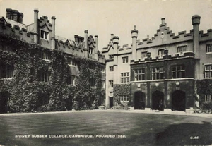 Postcard Cambridge Sidney Sussex College England RPPC - Picture 1 of 2