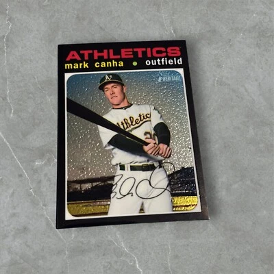 2020 Topps Heritage - Mark Canha #THC-60 Chrome /999 - Image 1 of 2