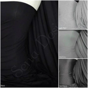 Tela de jersey viscosa de 4 vías elástica de rayón lycra material para vestir - Imagen 1 de 6