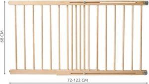 Treppenschutzgitter Türgitter Schutzgitter erweiterbar 72-122 cm Türschutzgitter - Bild 1 von 8
