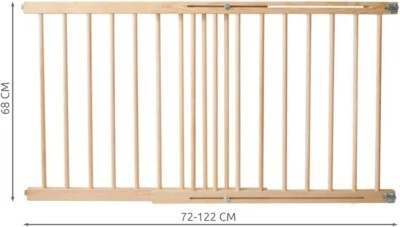 Treppenschutzgitter Türgitter Schutzgitter erweiterbar 72-122 cm Türschutzgitter - Bild 1 von 4