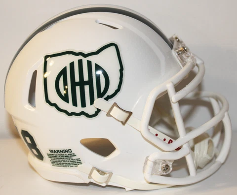 2018 Ohio Bobcats Custom Riddell Mini Helmet vs UMass Cover