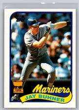 1989 Topps Jay Buhner #223 All-Star Rookie Gold Cup Seattle Mariners