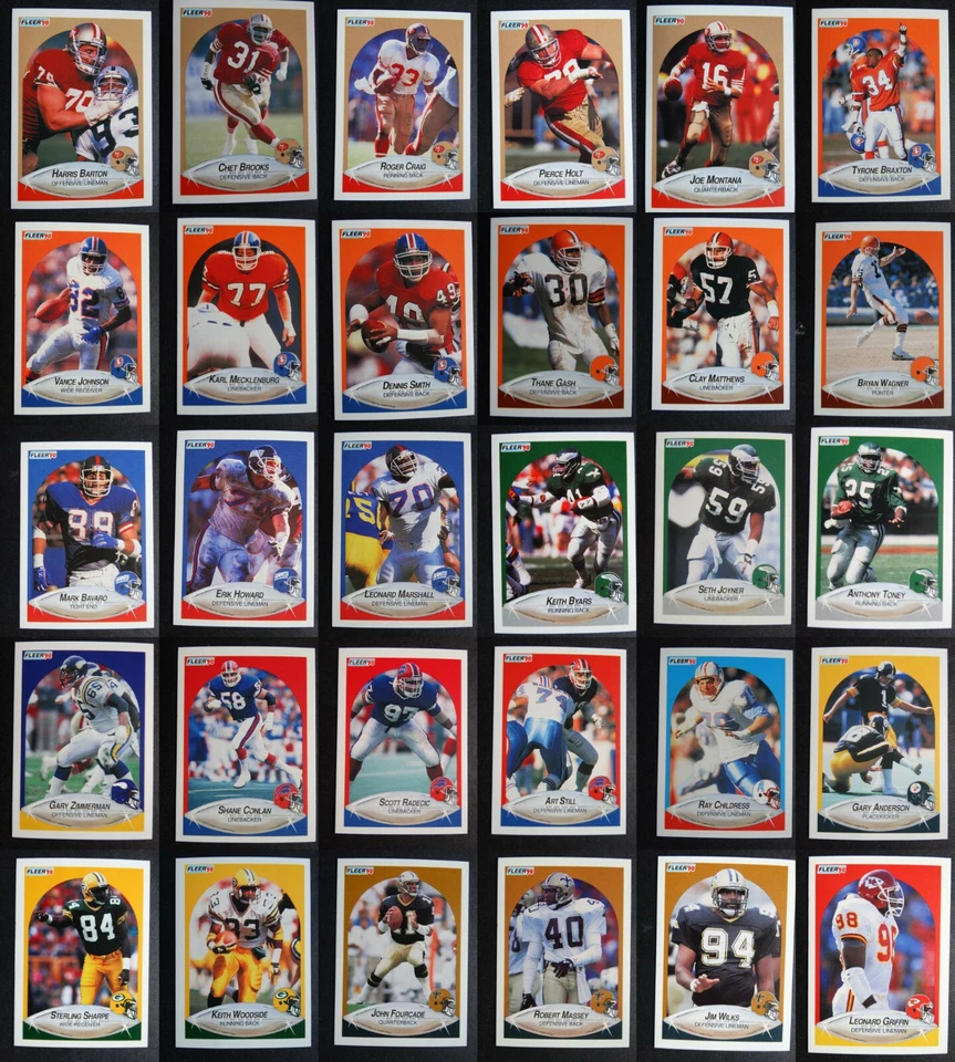 1990 Fleer Football Cards Complete Your Set U You Pick From List 1-200 - Image 1 of 1