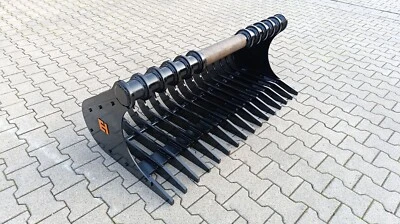 EH Harke Sieblöffel ohne Aufnahme 1200 mm 120 cm Wurzelrechen Bagger 3 - 5 t - Bild 1 von 4