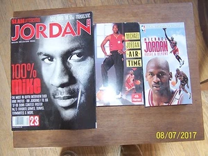 Michael Jordan Magazine Issue 1 & 2 Michael Jordan VHS & Jordan news clipping - Picture 1 of 1