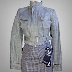 AUTHENTIC BELSTAFF BLACK LABEL 100% LINEN RARE WINDERS JACKET EU SIZE 40 NWT - Picture 1 of 12