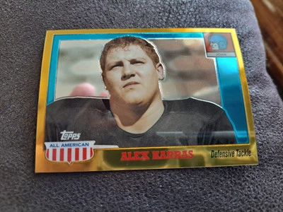 2005 Topps All American Retired Edition Chrome Gold /555 Alex Karras #63 HOF - Image 1 of 2