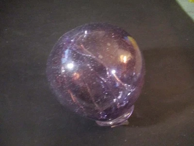 Bola flotadora de vidrio japonesa vintage púrpura 5" Foto 1 de 3