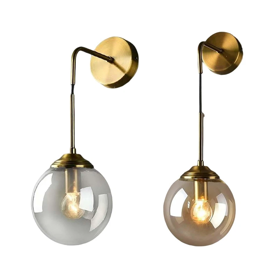 Modern Nordic Glass Ball Wall Lamp Drop Lamp Shade for Bedroom Staircase - Image 1 of 1