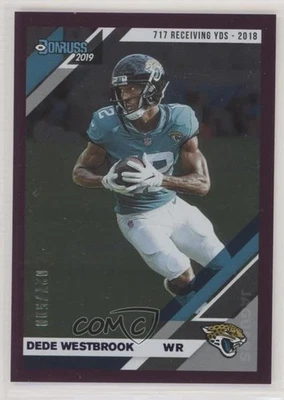 2019 Panini Donruss Stat Line Season /500 Dede Westbrook #123 - Image 1 of 2