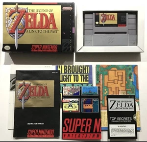 Legend of Zelda Link to the Past Super Nintendo SNES CIB 100% Completo - Imagen 1 de 9
