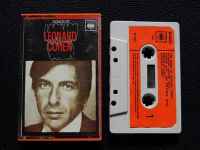 SONGS OF LEONARD COHEN - 1968 CASSETTE TAPE ALBUM (ORANGE LABELS & JEWEL CASE) Foto 1 de 4