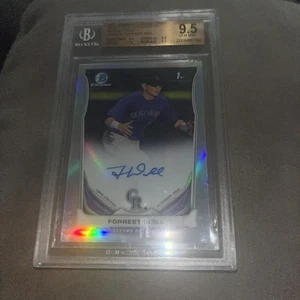 2014 Bowman Draft Pick Auto Forrest Wall #BCA-FW Auto Refractor BGS 9.5 Auto 10 - Picture 1 of 1