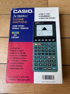 Casio FX-7800GC early graphic programmable calculator ever, tested box manual - Afbeelding 1 van 10